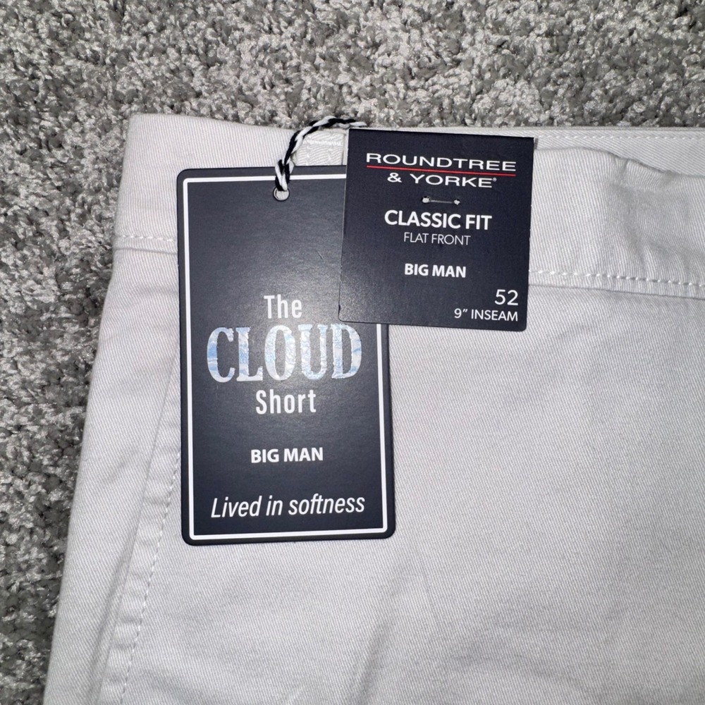 Roundtree & Yorke The Cloud Short Mens Stretch Stone 52 NEW